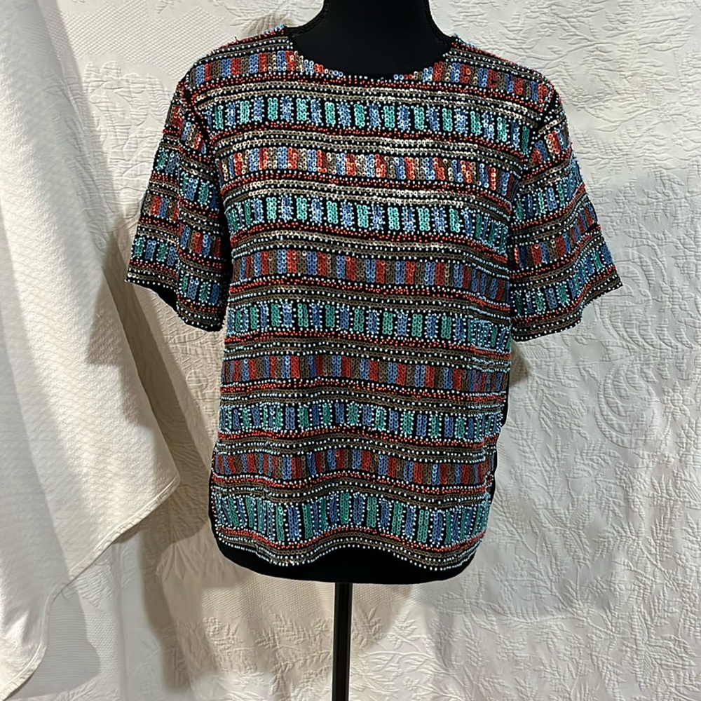 Endless Rose multicolor sequin top